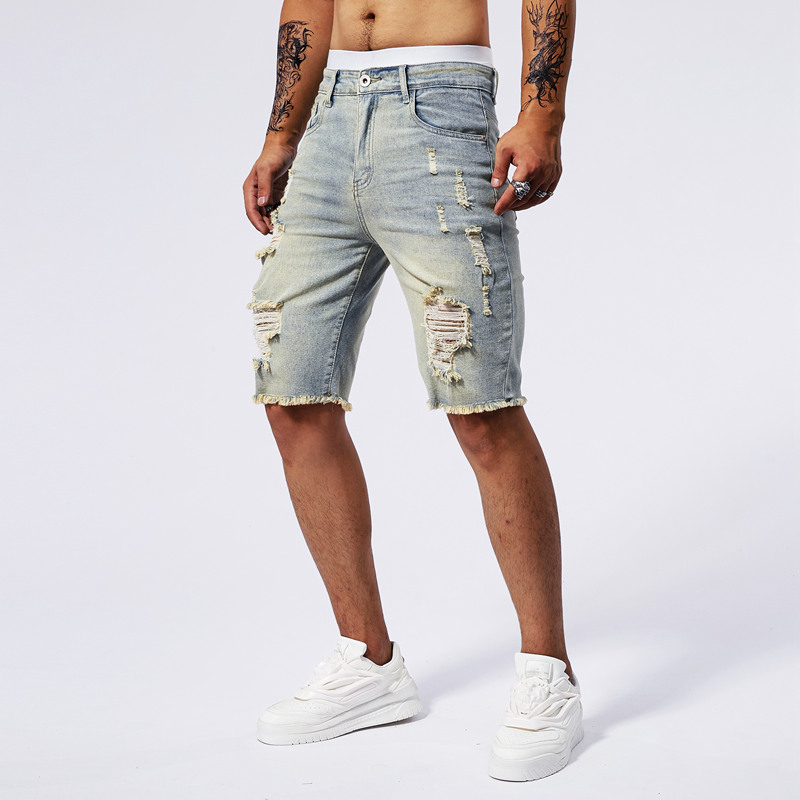 2025 صيف جديد الرجال ممزق الدي - مراجعة Streetwear Brand For Men وسعره