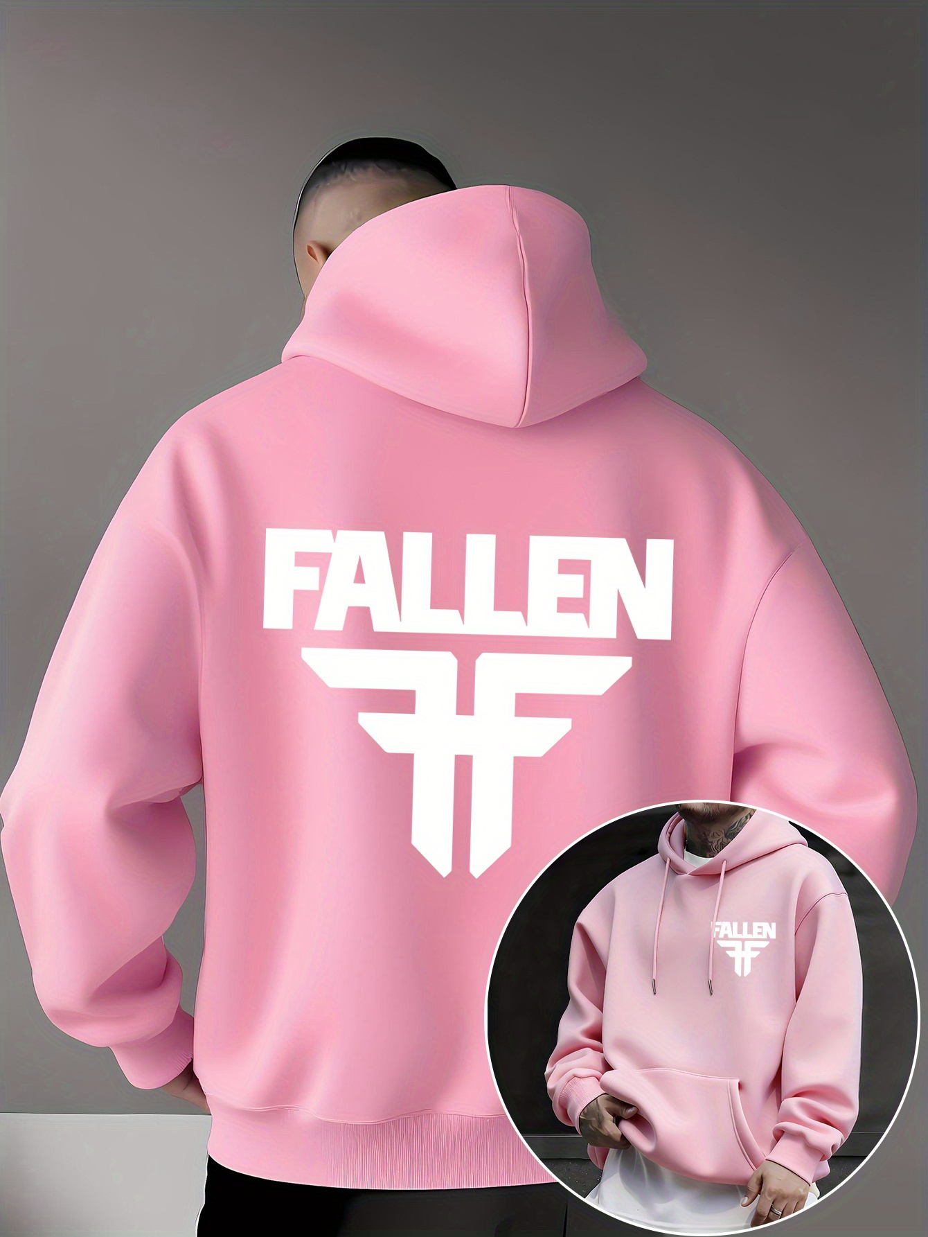 هودي FALLEN للرجال بتصميم شعار - مراجعة Streetwear Brand Logo Design وسعره