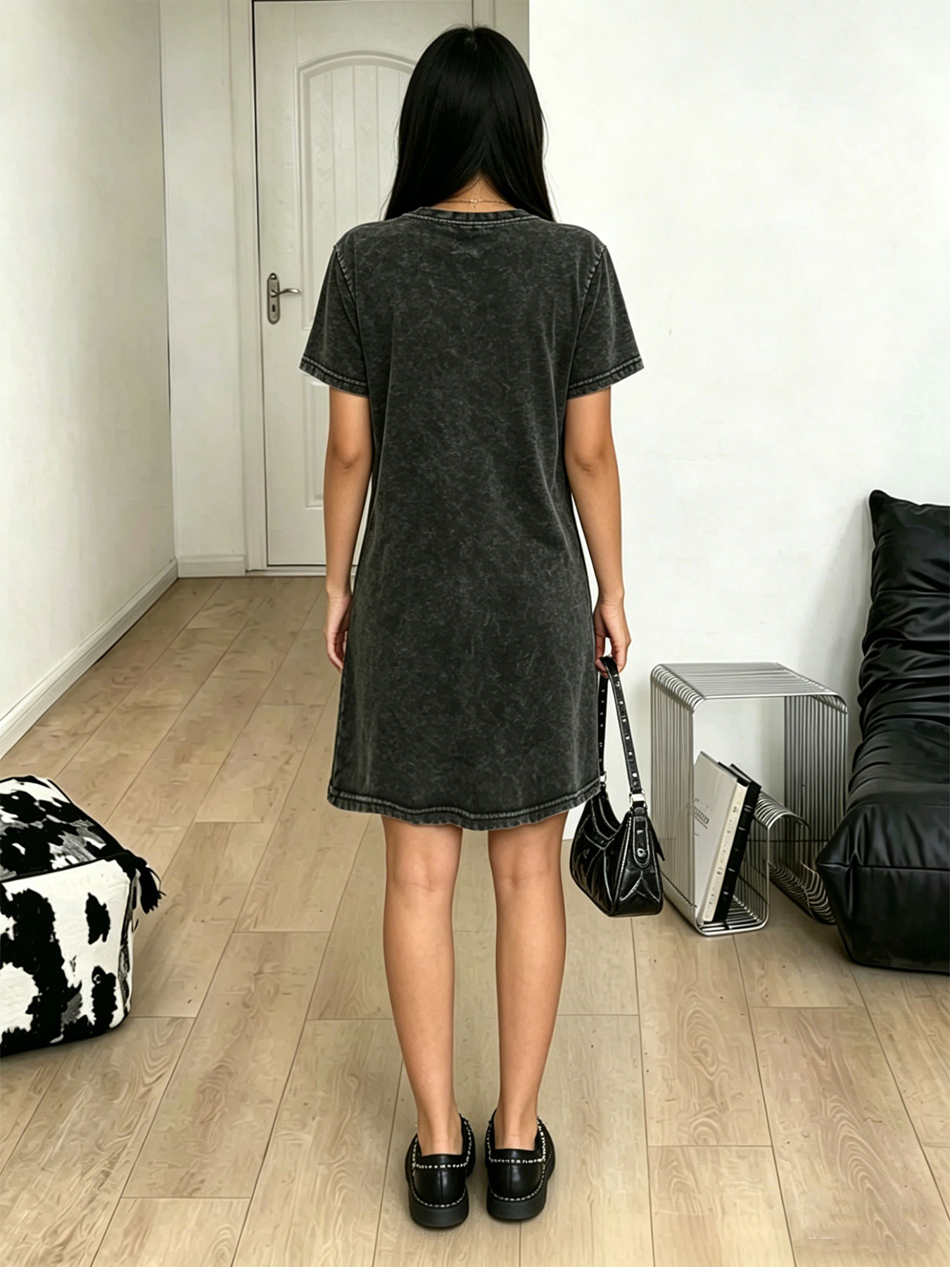 فستان تي شيرت نسائي بتصميم عتي - مراجعة Streetwear Brand Paris وسعره
